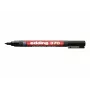 EDDING Pennarello permanente 370 4-370001 punta tonda 1 mm ricaricabile nero