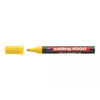 EDDING 400 Pennarello permanente 1,0 mm giallo punta tonda ricaricabile