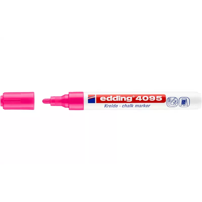 EDDING 4095 Pennarello gessetto - rosa - 10 pezzi