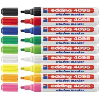 EDDING 4095 Pennarello gessetto liquido arancione 2-3 mm punta a scalpello 1 pezzo
