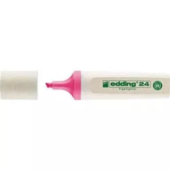 EDDING EcoLine 24 Evidenziatore - rosa - 10 pezzi - punta a scalpello 2-5 mm - inchiostro a base acqua - 90 % plastica riciclata