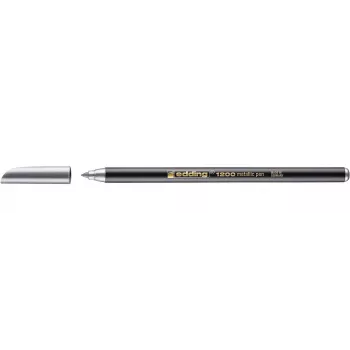 EDDING 1200 Pennarello colorato argento punta tonda fine 1 mm