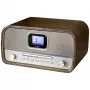 Soundmaster DAB970BR1 radio da tavolo DAB+, FM, AUX, Bluetooth, CD, USB, funzione ricarica batteria, marrone