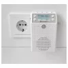 Soundmaster DAB60WE radio da presa DAB+, FM, Bluetooth, USB con funzione vivavoce, resistente agli schizzi, bianca