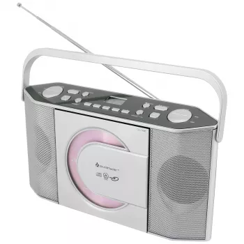 Soundmaster RCD1755SI radio CD portatile con sintonizzatore FM, argento