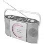 Soundmaster RCD1755SI radio CD portatile con sintonizzatore FM, argento