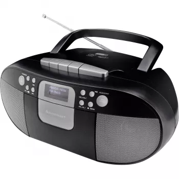 Soundmaster SCD7800SW radio DAB+ FM CD cassetta con funzione sveglia, nera