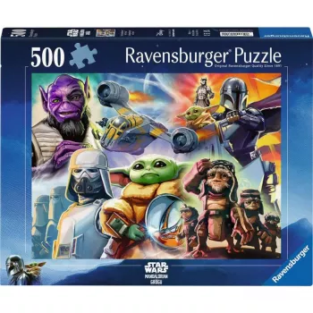RAVENSBURGER Puzzle The Mandalorian and Grogu (500 pezzi)