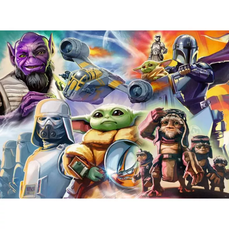 RAVENSBURGER Puzzle The Mandalorian and Grogu (500 pezzi)