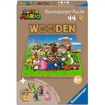 RAVENSBURGER puzzle in legno bambini - Super Mario (44 pezzi)