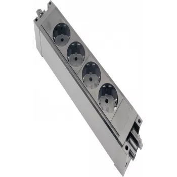 HELOS Ciabatta GST18 compatibile 4 vie CEE7/3 nero