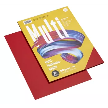 Staufen carta multifunzione 7X 734050997 A4 80g rosso 50 fogli