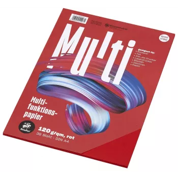 Staufen carta multifunzione 7X 734051297 A4 120g rosso 35 fogli