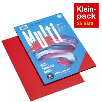 Staufen carta multifunzione A4 rosso 160g 25 fogli/confezione