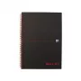 Oxford 400047609 quaderno A4 a quadretti nero 70 fogli opaco