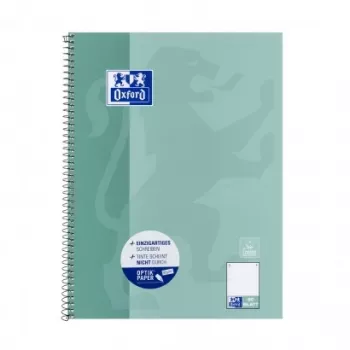 Oxford Office Signature quaderno A4 copertina rigida - a quadretti - 80 fogli - blu/verde monocromatico