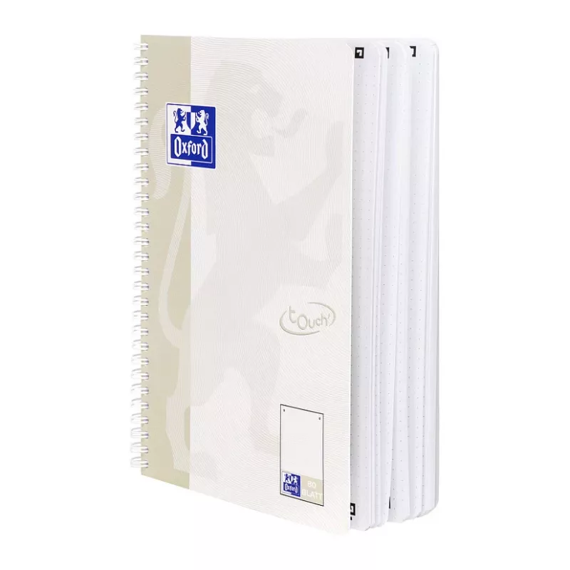 Oxford quaderno TOUCH B5 a punti beige 80 fogli 90 g/m²