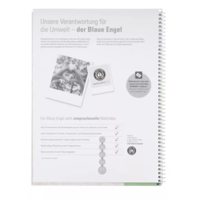 Oxford blocco college A4+ 80 fogli 90 g/m² a quadretti blu 4 fori