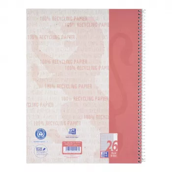 Oxford blocco college A4+ 80 fogli 90 g/m² a quadretti 4 fori margine destro bianco