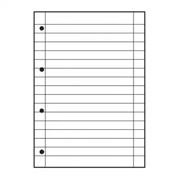 Oxford quaderno scolastico rigatura 37 rigato DIN A4 con margine interno ed esterno 16 fogli