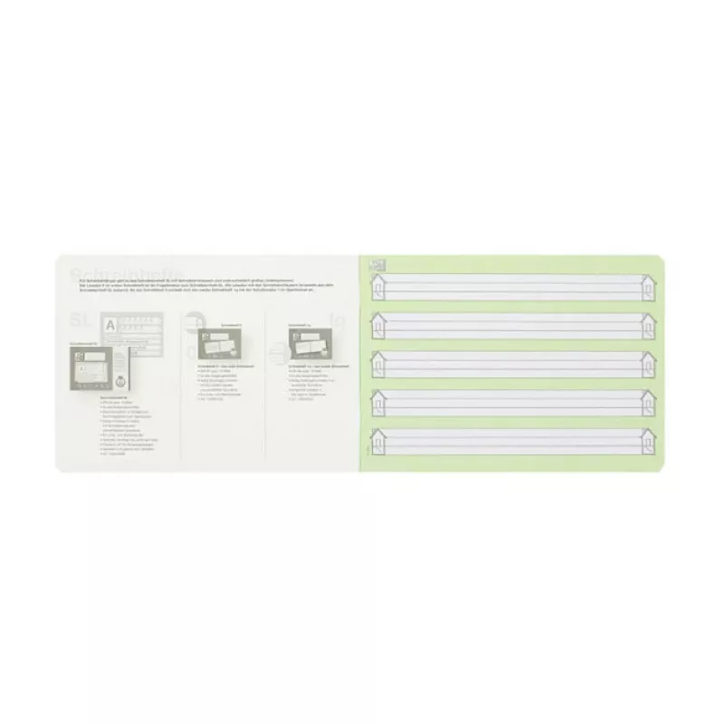 Oxford 100050100 quaderno A5 90 g/m2 verde