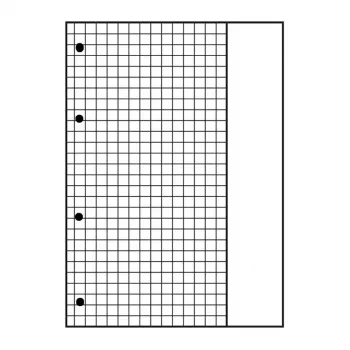 Oxford blocco per appunti DIN A4 rigato rigatura 22, 80 fogli, 90 g/m², bianco