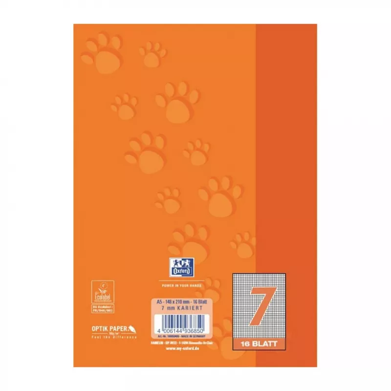 Oxford 100050409 quaderno A5 90 g/m2 arancione