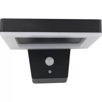 Applique da parete LED solare REV quadrata nera