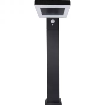 Lampada da terra LED solare REV quadrata nera
