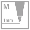 Pennarello per lavagna luminosa STABILO OHPen Universal rosso idrosolubile M (Medium) 1 pezzo