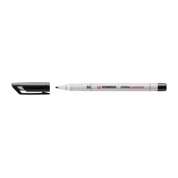Penna per lavagna luminosa STABILO OHPen Universal M 853 non permanente, nera, 1,0 mm punta a scalpello media