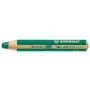 Matita colorata STABILO woody 3 in1 - verde - mina 10 mm - 1 pezzo