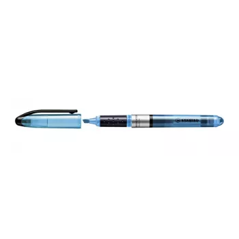 Evidenziatore STABILO Navigator - confezione da 10 - blu - punta a scalpello - spessore tratto 1 mm / 4 mm - inchiostro a base d'acqua - plastica