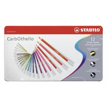 Set pastelli STABILO Carbothello - 12 colori misti