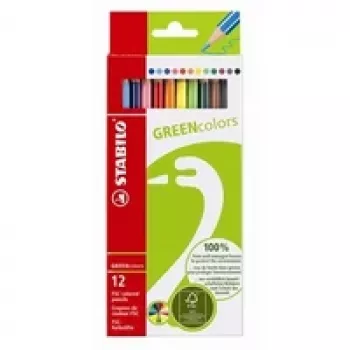STABILO GREENcolors matite colorate - multicolore - 12 pezzi