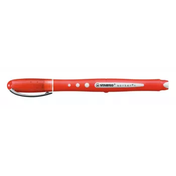 STABILO worker colorful penna roller - rosso - 0,5 mm - ambidestra - confezione da 10