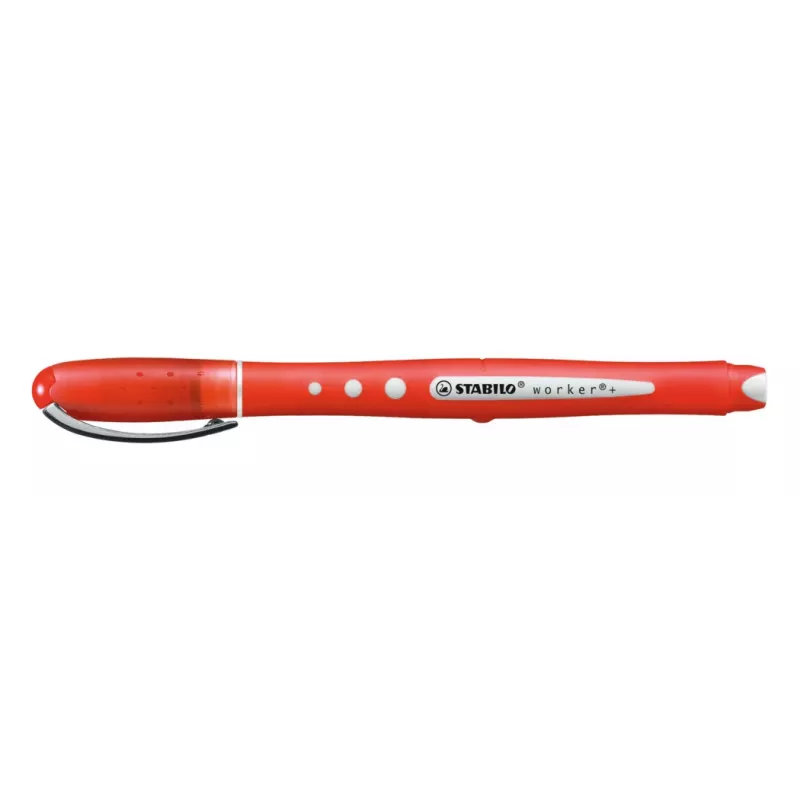 STABILO worker colorful penna roller - rosso - 0,5 mm - ambidestra - confezione da 10