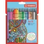 STABILO Pen 68 - fine - 18 colori - assortiti - punta tonda - 1 mm - assortiti