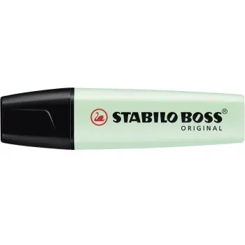 STABILO BOSS ORIGINAL evidenziatore - verde menta - punta a scalpello - 2 mm / 5 mm - inchiostro a base d'acqua - 1 pezzo