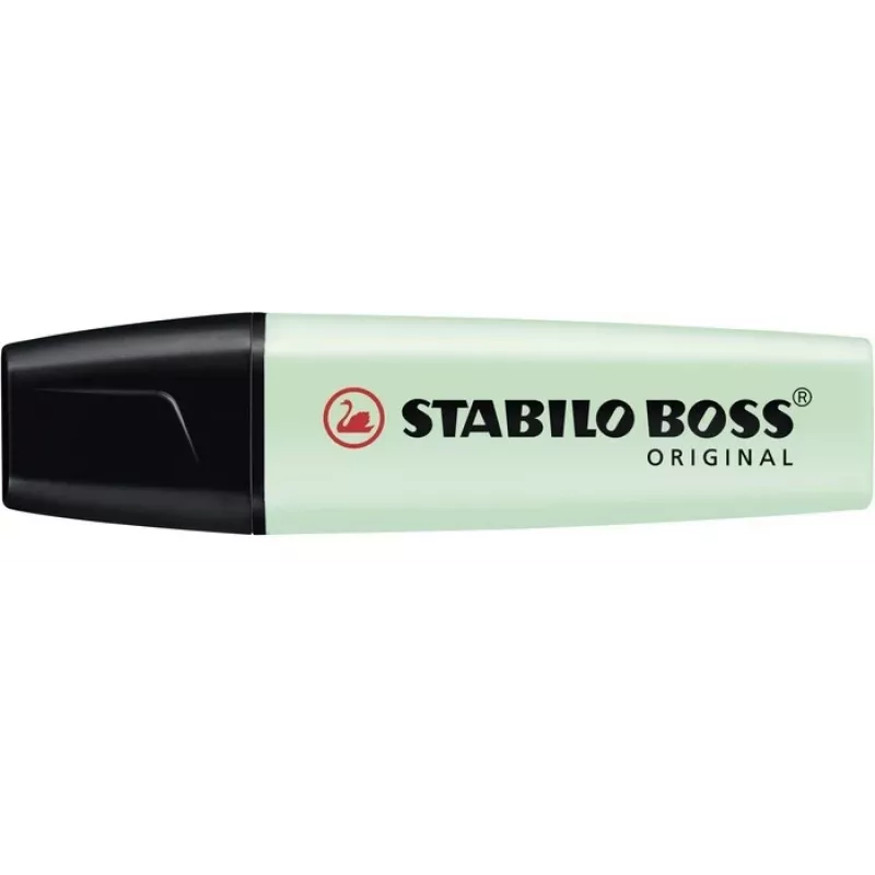 STABILO BOSS ORIGINAL evidenziatore - verde menta - punta a scalpello - 2 mm / 5 mm - inchiostro a base d'acqua - 1 pezzo