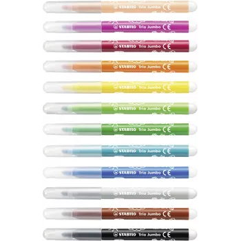 STABILO 380/12 set fineliner - 12 colori diversi (nero, blu, marrone, verde, ciano chiaro, verde chiaro, arancione, pesca, rosa, rosso, bianco, giallo) - punta 0,4 mm - inchiostro a base d'acqua - astuccio in plastica