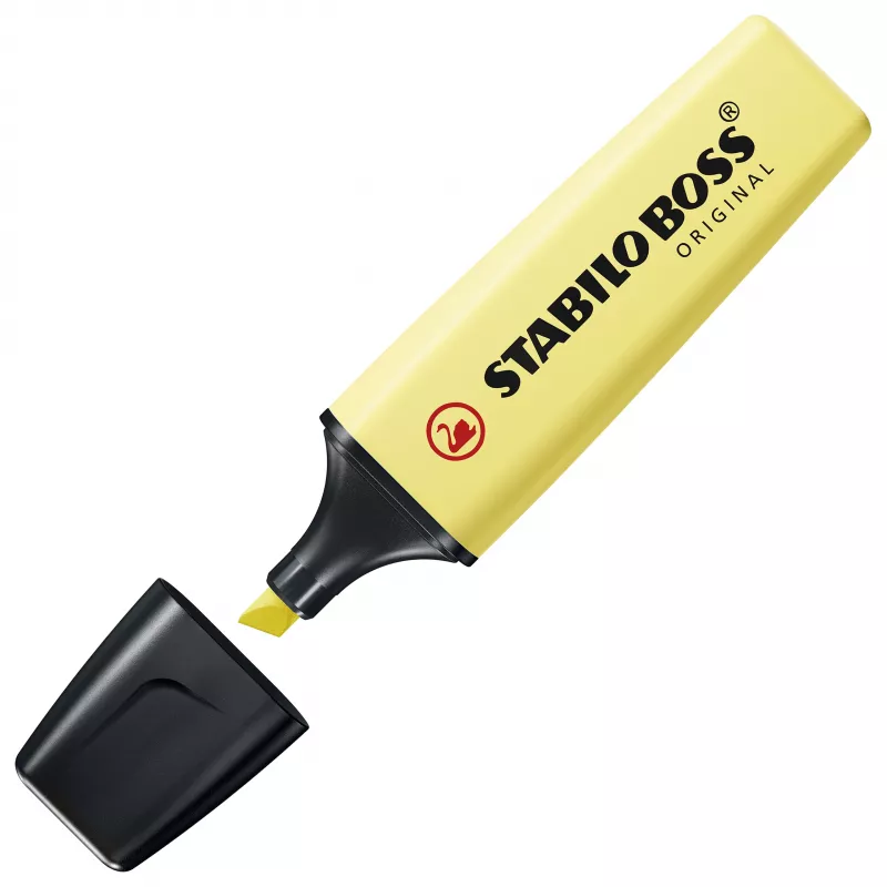 STABILO BOSS ORIGINAL set evidenziatori - 6 pezzi - colori pastello assortiti - punta a scalpello - 2 mm / 5 mm - inchiostro a base d'acqua