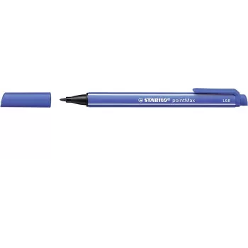 STABILO pointMax fineliner - blu oltremare - medio 0,8 mm - tonda - inchiostro a base d'acqua