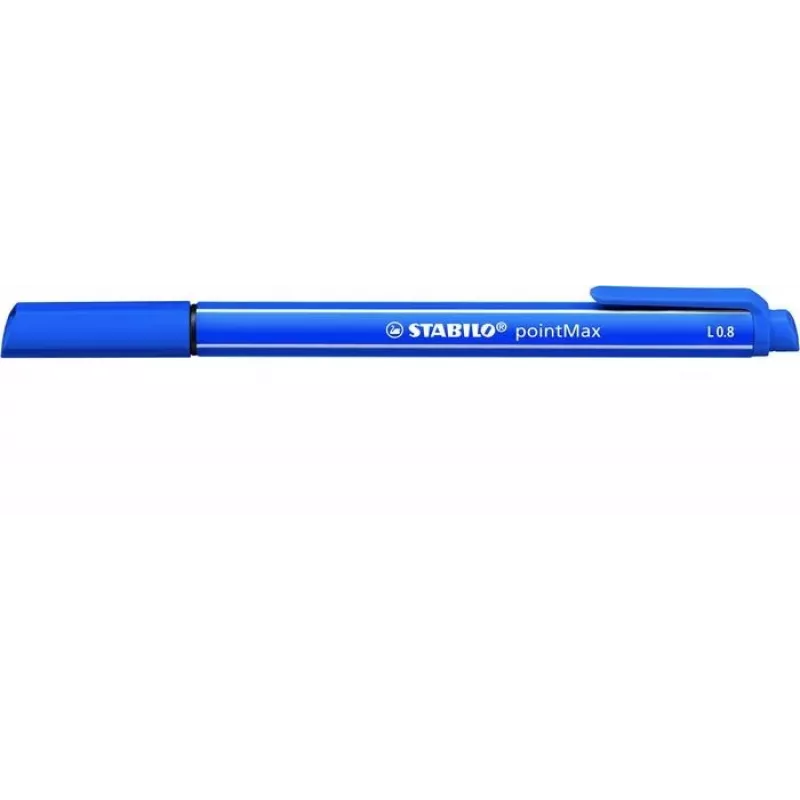 STABILO pointMax fineliner - blu oltremare - medio 0,8 mm - tonda - inchiostro a base d'acqua