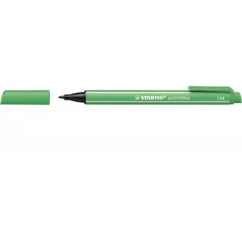 STABILO pointMax pennarello fineliner verde 0,8 mm punta in fibra di nylon inchiostro a base acqua