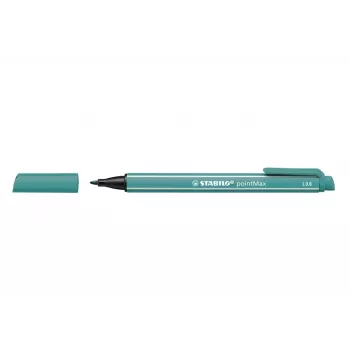 STABILO pointMAX pennarello - turchese - medio - 0,8 mm - inchiostro a base acqua - punta in feltro di nylon