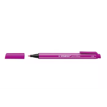 STABILO pointMAX pennarello - rosa - medio - 0,8 mm - inchiostro a base acqua - punta in feltro di nylon