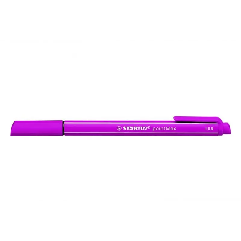 STABILO pointMAX pennarello - rosa - medio - 0,8 mm - inchiostro a base acqua - punta in feltro di nylon