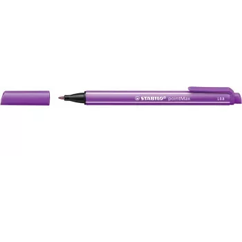 STABILO pointMax pennarello - viola - medio 0,8 mm - tondo - inchiostro a base acqua - punta in fibra di nylon