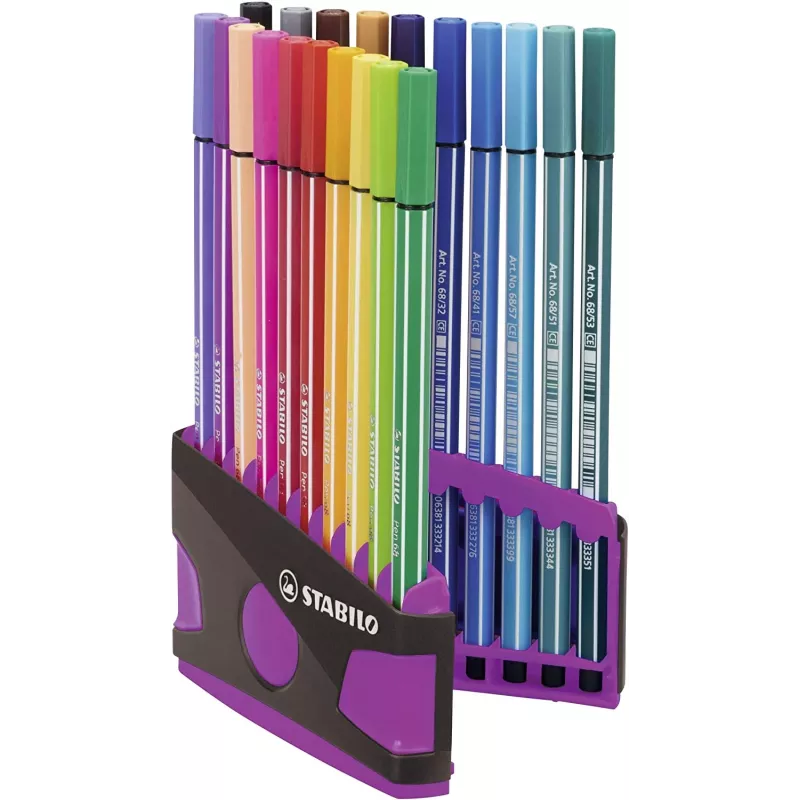 STABILO Pen 68 pennarello - colori assortiti - confezione da 20
